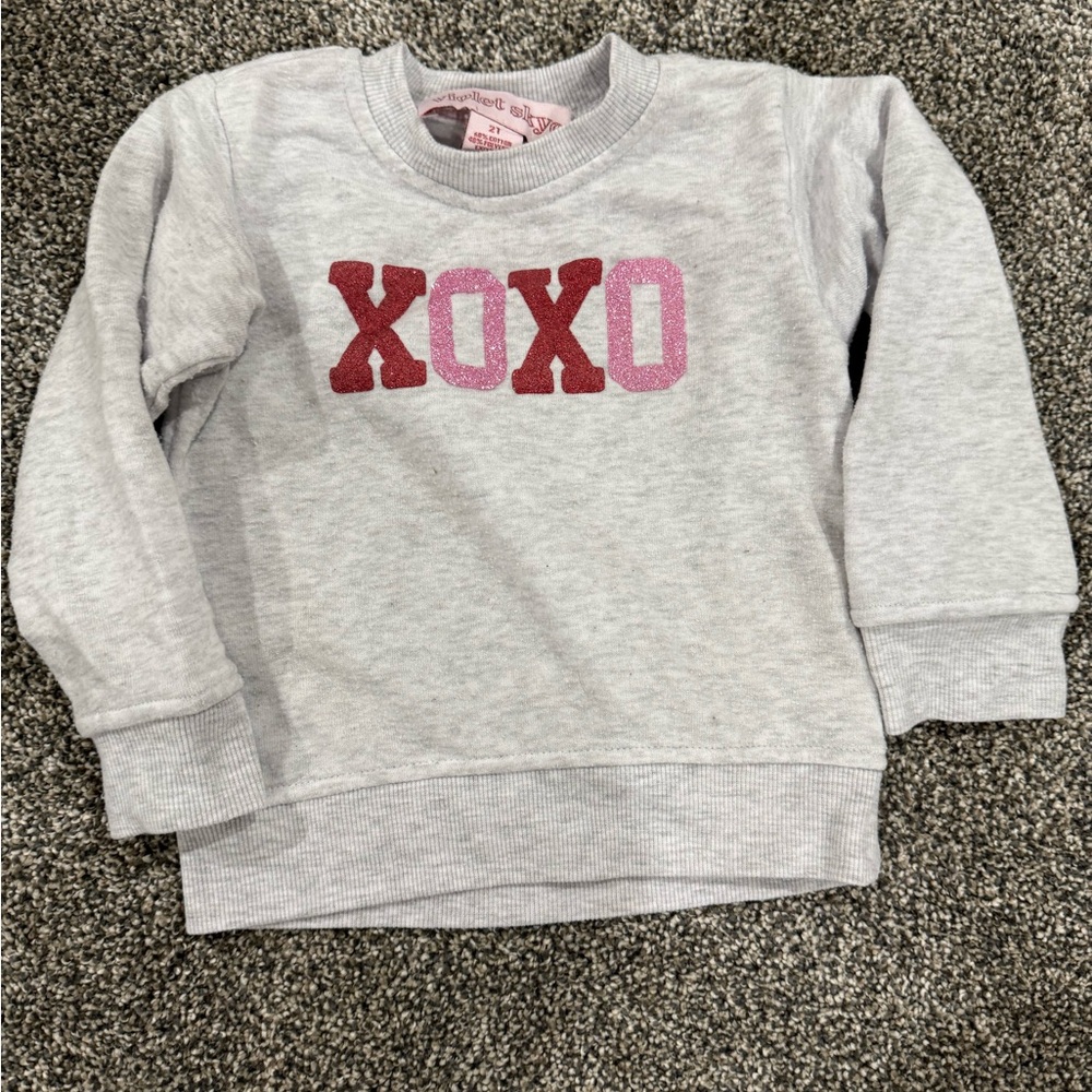 Kids Gray XOXO Sweatshirt